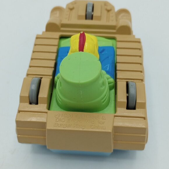Vintage 1990 Duke Nukem Captain Planet Flip Car Burger King Meal Toy - Picture 8 of 9